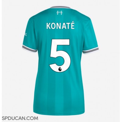 Zenski Nogometni Dres Liverpool Ibrahima Konate #5 Rezervni 2025-26 Kratak Rukav Zenski Nogometni Dres Liverpool Ibrahima Konate #5 Rezervni 2025-26 Kratak Rukav